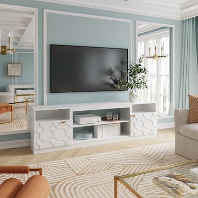 Clihome 70'' High Gloss TV Stand