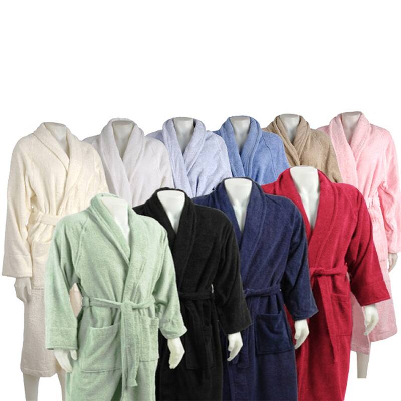 100% Cotton Soft Terry Adult Unisex Lightweight Bathrobe by Superior
