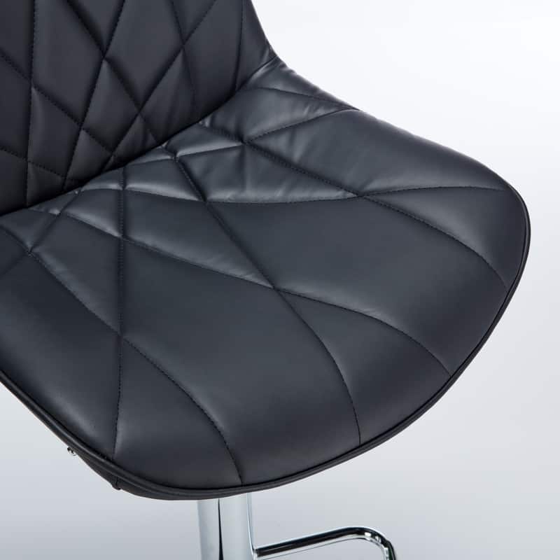 Adjustable Swivel Bar Stools Height Island Chairs with Back Set of 2