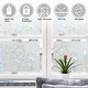preview thumbnail 5 of 3, DCP No Glue Self Static Removable Frosted Glass Privacy Window Film,Tulip