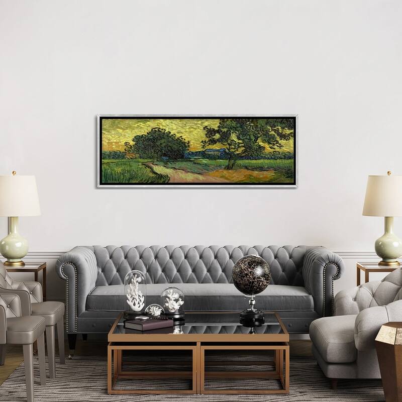 iCanvas "Landscape at Twilight" by Vincent van Gogh Framed