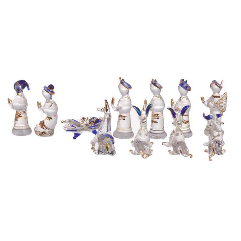Novica Handmade Andean Festivity Glass Nativity Scene (12 Piece)