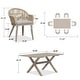 preview thumbnail 14 of 13, PURPLE LEAF 7 Pieces Patio Dining Set with Outdoor Aluminium Square Dining Table and Woven Rattan Chairs
