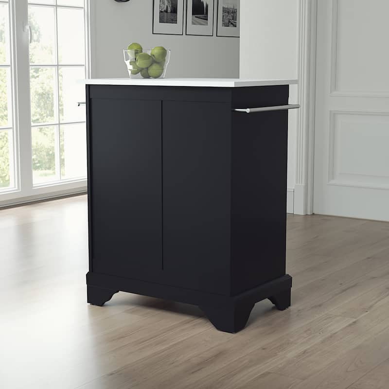 Crosley Lafayette Granite Top Portable Kitchen Island/Cart - 31"W x 18"D x 35.5"H