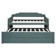 preview thumbnail 15 of 14, Twin Size Upholstered Daybed with Trundle and Three Drawers, Wood Slat Support Sofa Bed for Kids Adults Bedroom Furniture