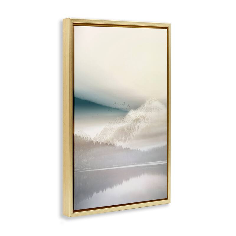 Stupell Vanilla Landscape View Framed Floater Canvas Wall Art Design By Gemma Bardot