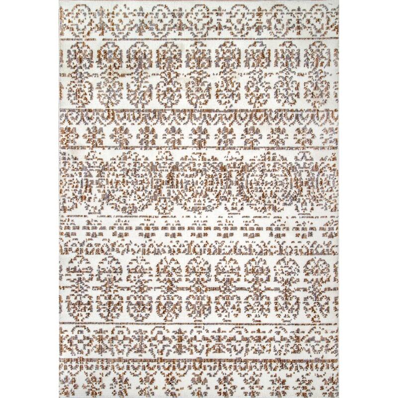 Nuloom Transitional Vintage Lavish Mayen Ombre Damask Area Rug