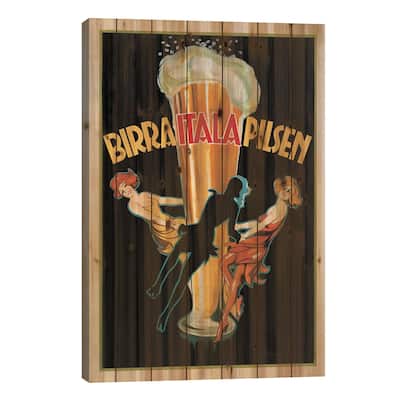 Birra Itala Pilsen, 1920 Ca. Print On Wood by Top Art Portfolio - Multi-Color