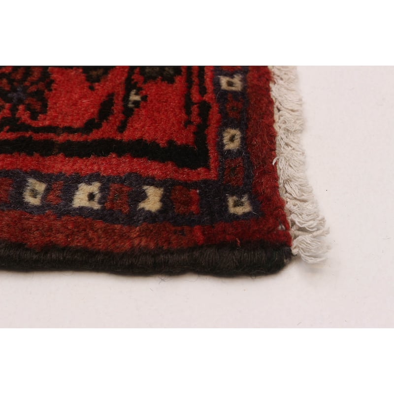 ECARPETGALLERY Hand-knotted Andelz Red Wool Rug - 3'3 x 4'4