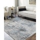 preview thumbnail 1 of 12, Livabliss Allegro Casual Distressed Abstract Area Rug Blue/Charcoal/Ivory - 6' 7" x 9'