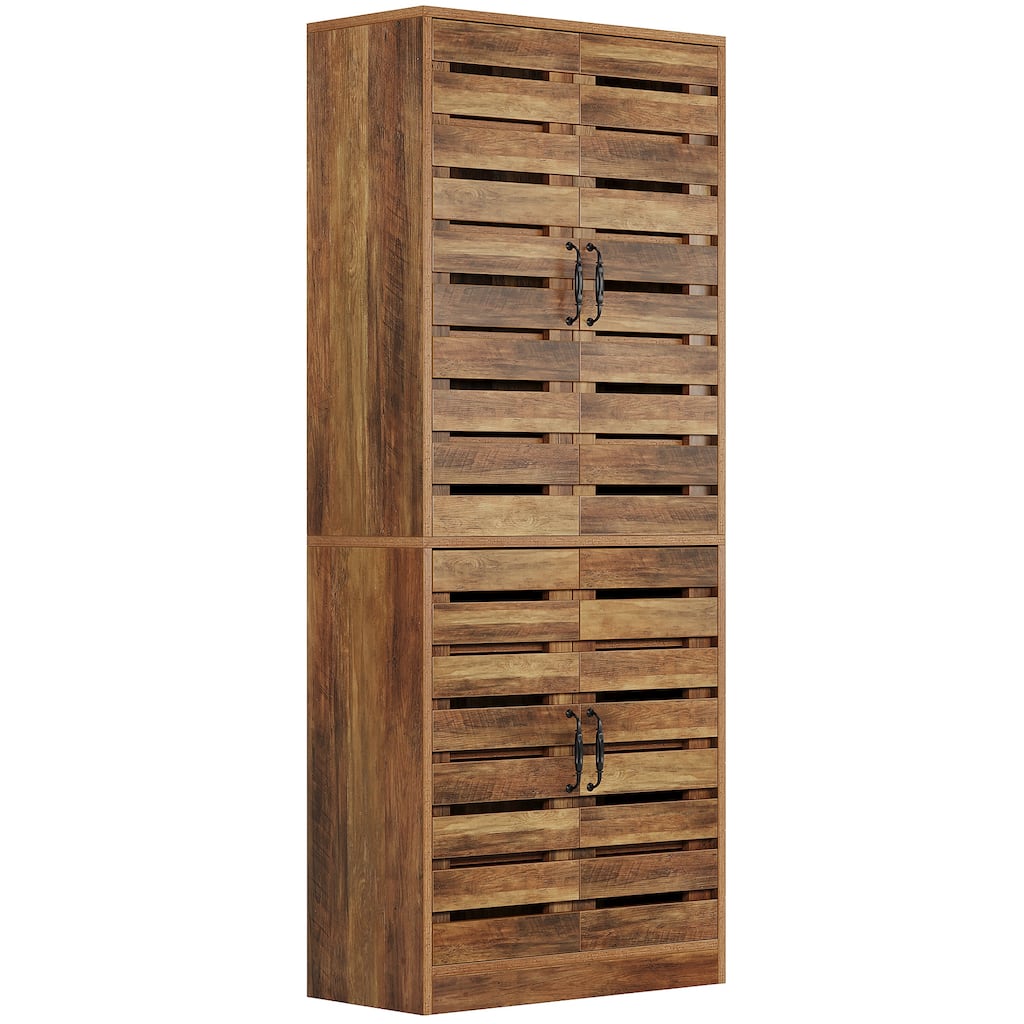 70.8" 9-Tier Narrow Tall Kitchen Pantry Storage Cabinet with Doors