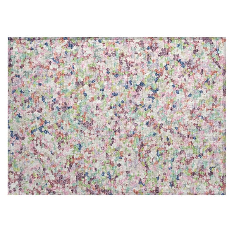 Machine Washable Indoor/ Outdoor Contemporary Halia Chantille Rug