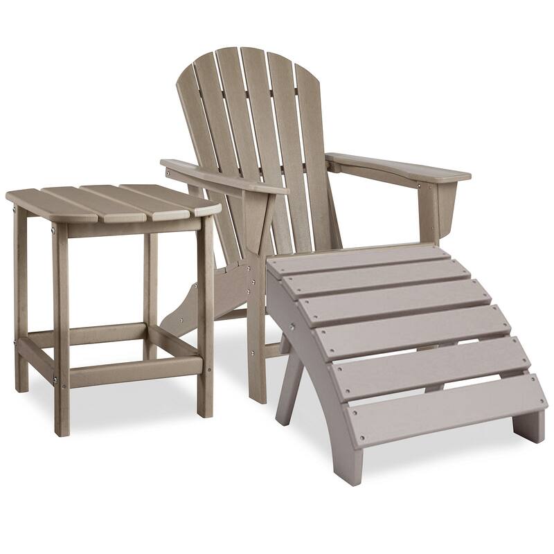 Signature Design by Ashley Sundown Treasure 3-Piece Outdoor Seating Package - 32"W x 33"D x 38"H