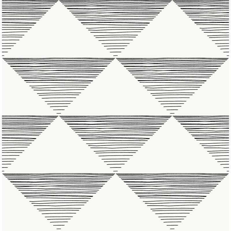 Signature Collection Geometric Triangle Peel and Stick Wallpaper