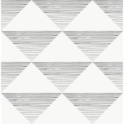 Signature Collection Geometric Triangle Peel and Stick Wallpaper