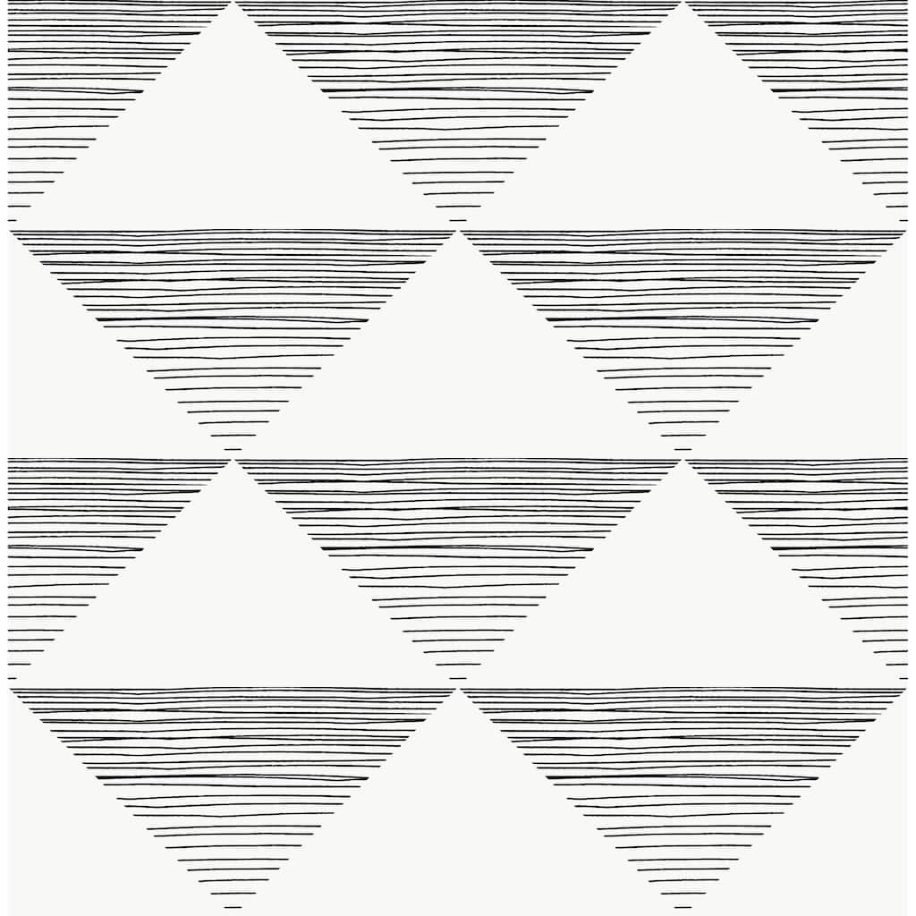 Signature Collection Geometric Triangle Peel and Stick Wallpaper