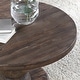 preview thumbnail 14 of 13, Carolina Reclaimed Wood Round Coffee Table by Kosas Home