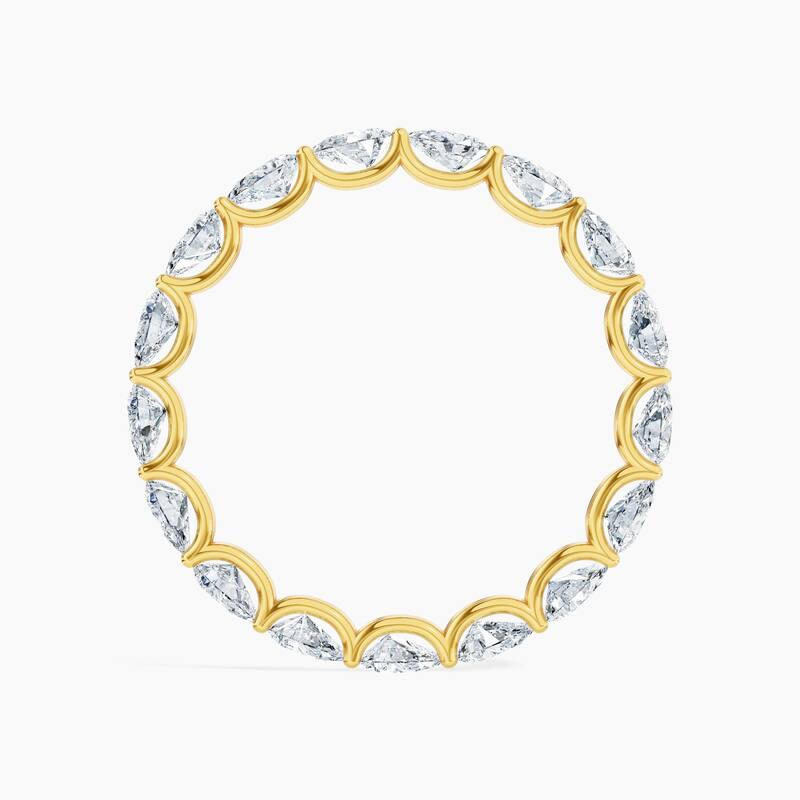 Auriya 14k Gold Pear East-West Lab Grown Diamond Eternity Band 1.70 - 6.75 ct. tw. (F-G, VS)