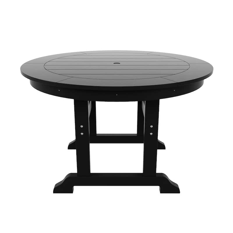 Polytrends Laguna Hdpe All Weather Outdoor Patio 47" Round Dining Table