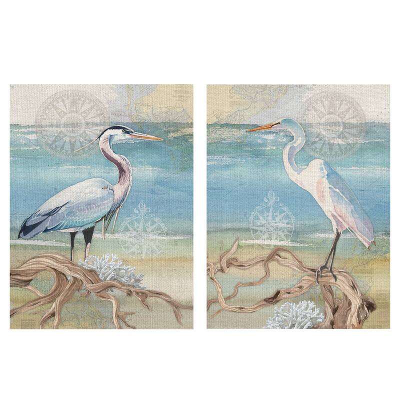 Egret, Heron by Lynnea Washburn Canvas Art Prints
