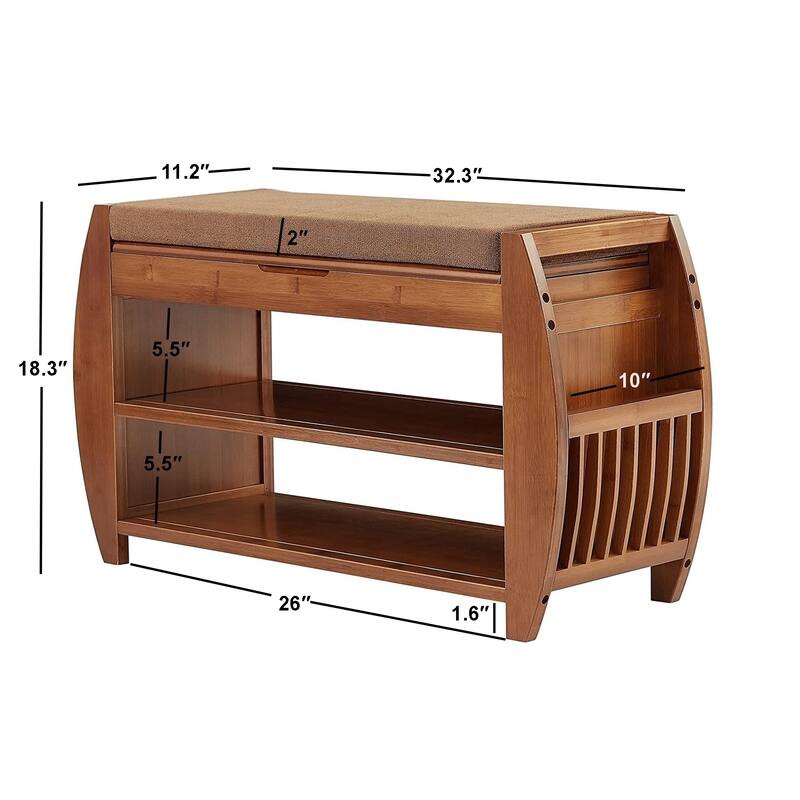 Shoe Rack, Shoe Bench, Shoe Cabinet Combination, Multifunctional Storage Bench