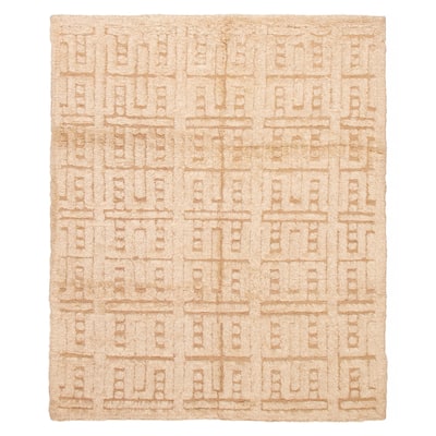 ECARPETGALLERY Hand-knotted Tangier Ivory Wool Rug - 8'2 x 10'0