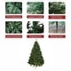 preview thumbnail 12 of 16, 5/ 6/ 7-foot PVC Artificial Holiday Christmas Tree with LED Lights for Home, Office,Party Decoration