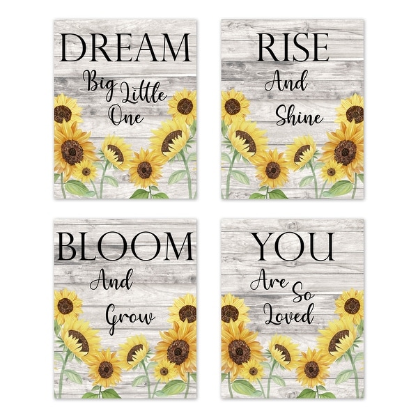 Goutoports Vintage Sunflower Tin Signs Sunflower Seeds Farmhouse Home Wall Decor 