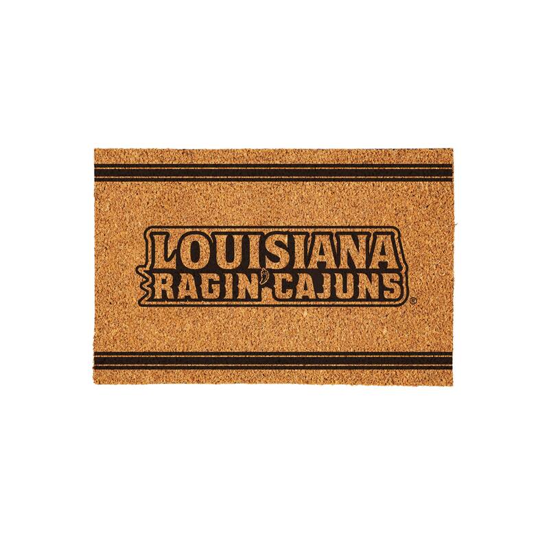 University of Louisiana-Lafayette Monochrome Indoor/Outdoor Coir Door Mat
