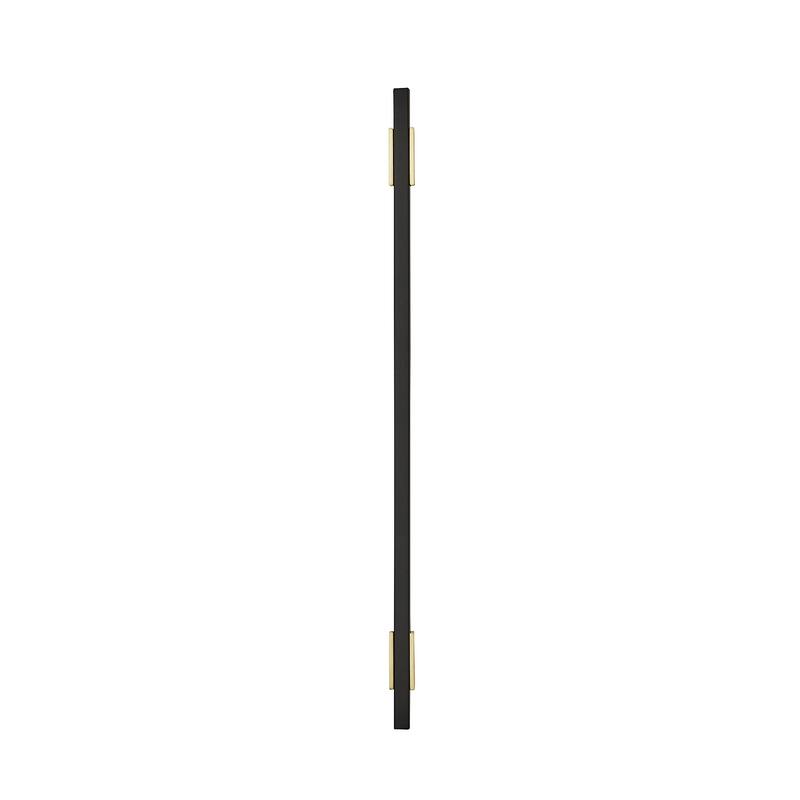 Urbanite 10-1/16 in (256 mm) Center-to-Center Brushed Gold/Matte Black Cabinet Pull - 10.0625