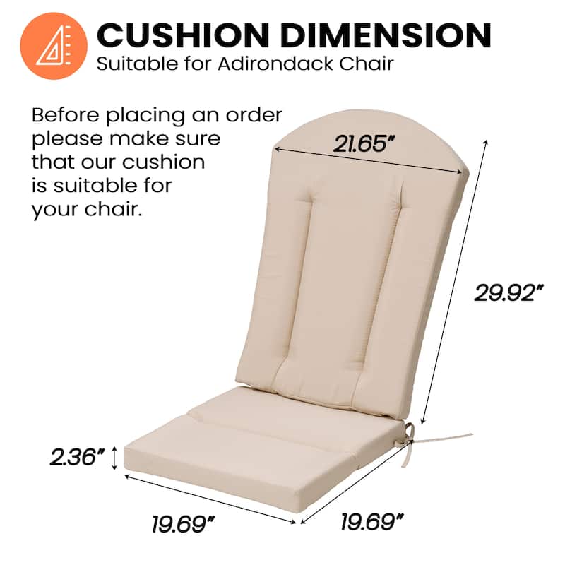 Pellebant Outdoor Adirondack Chairs Cushion High Back