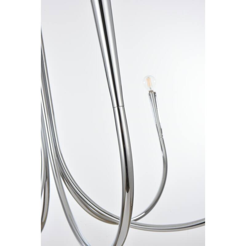 Elegant Lighting LD722D42 Layne 6 Light 42" Wide Taper Candle Style