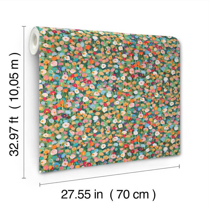 A-Street Prints Prato Green Petite Floral Wallpaper