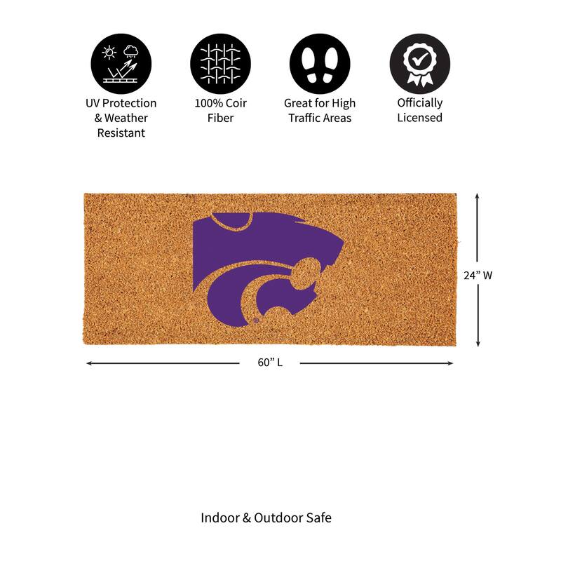Kansas State University Full Color Indoor/Outdoor Coir Mat