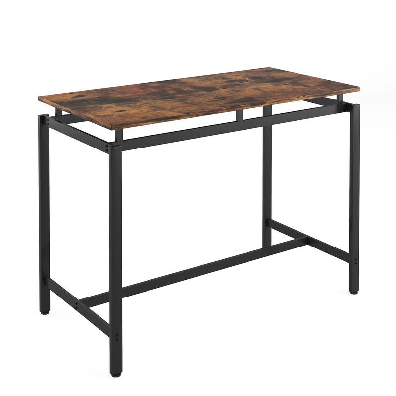 5-Piece Kitchen Counter Height Dining Table and Chairs Set, Bar Table with 4 Stools, Coffee Table, Workbench, Breakfast Table