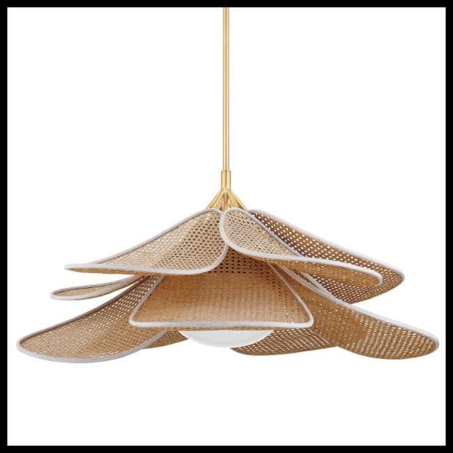 Hudson Valley Lighting 3144 Florina 44" Wide Rattan Pendant