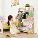 preview thumbnail 5 of 8, Fantasy Fields Kids 3-Tier Bookcase for Girls Bedroom, Playroom Storage Organizer for Toys, Books, Nursery & Kids Furniture