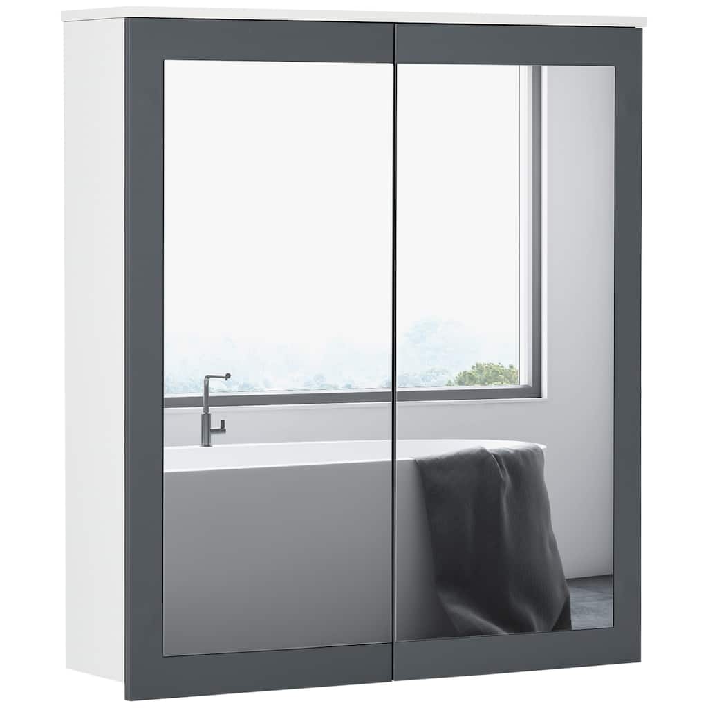 Kleankin Bathroom Medicine Cabinet With Mirror
