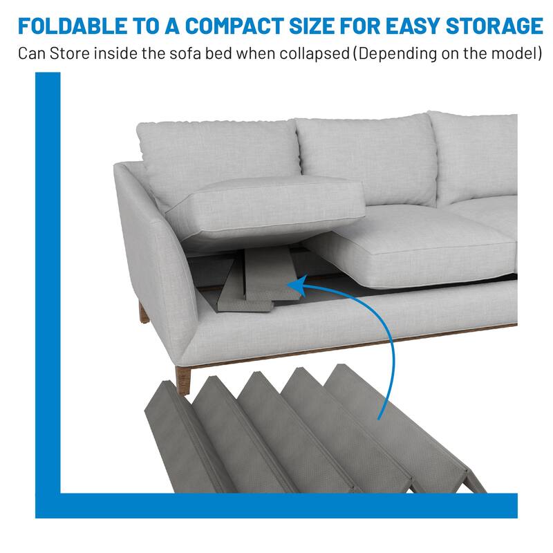 Heavy Duty Sleeper Sofa Support Slats, Reinforced Under Cushion Panel for Sofas and Bed Support, Pull Out Couch Mattress Board