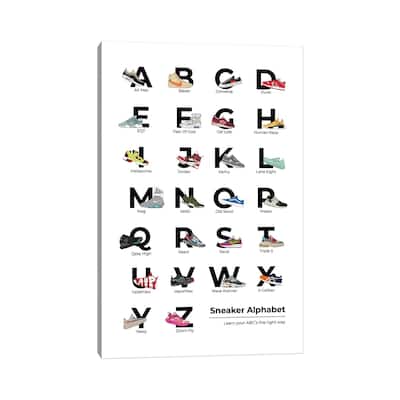 iCanvas "Sneaker Alphabet" by avesix Canvas Print