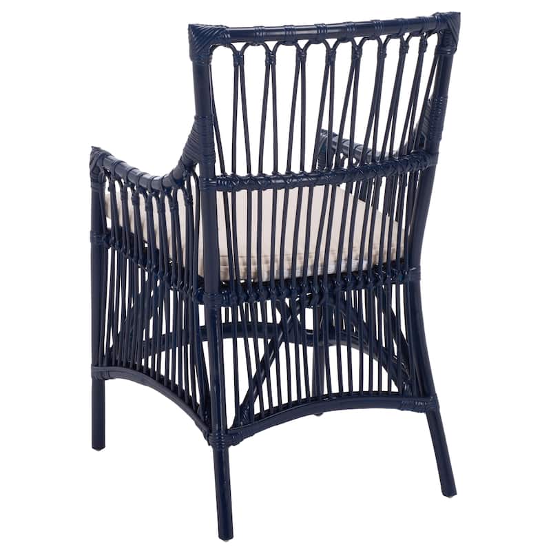 SAFAVIEH Zorianna Solid Wood Dining Chair with Cushion (Fully Assembled) - 22"W x 22"D x 36"H