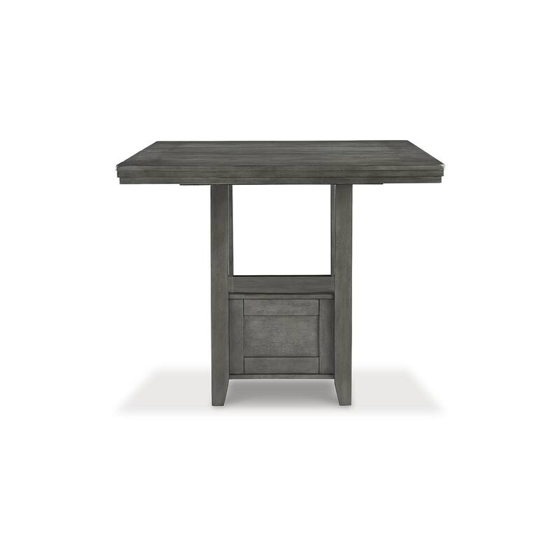 Hallanden Rustic Gray Rectangular Dining Room Counter Height Extension Table - 43"W x 60"D x 36"H