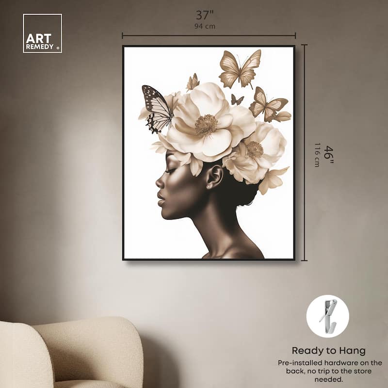 In Her Thoughts I Canvas by Art Remedy