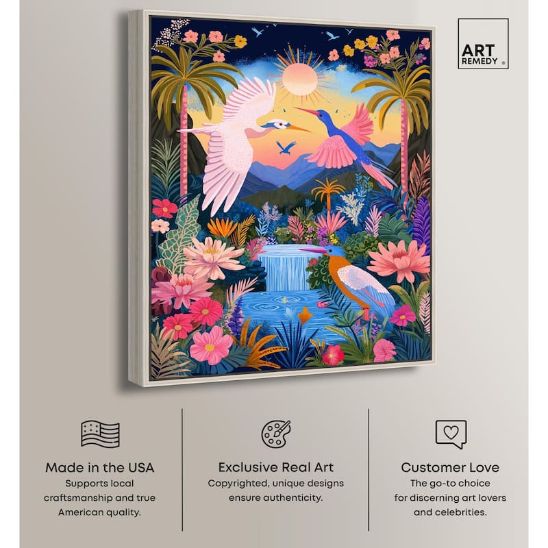 Waterfall Haven Canvas by Art Remedy