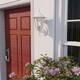1- Light Outdoor Textured White Wall Mount Light