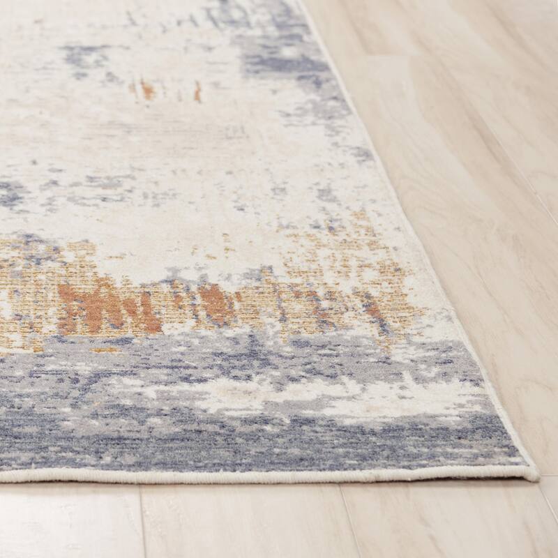 Alora Decor Sage Abstract Wool Area Rug