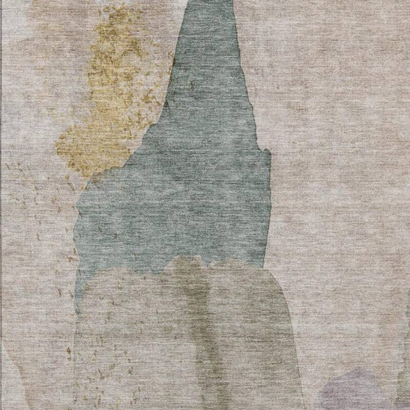 HomeRoots Abstract Transitional Rectangle Outdoor Rug