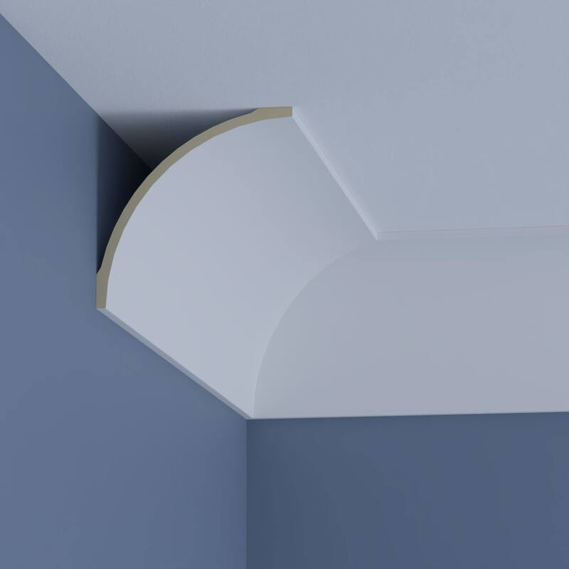 7 7/8"H x 7 7/8"P x 11 1/8"F x 96"L Camilla Crown Moulding - 1-Pack