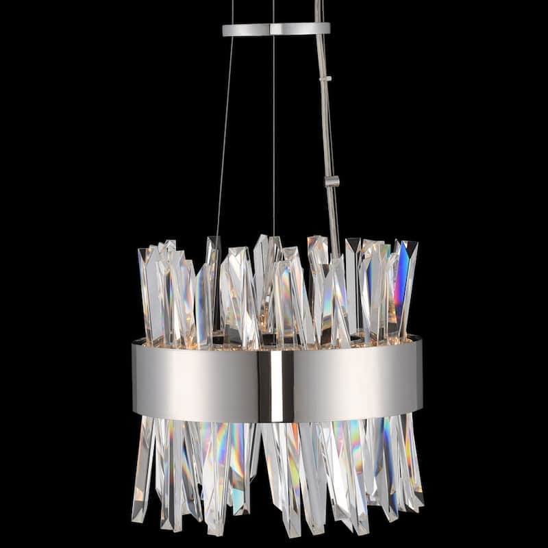 Allegri 030210 Glacier 2 Light 10" Wide LED Pendant - Chrome