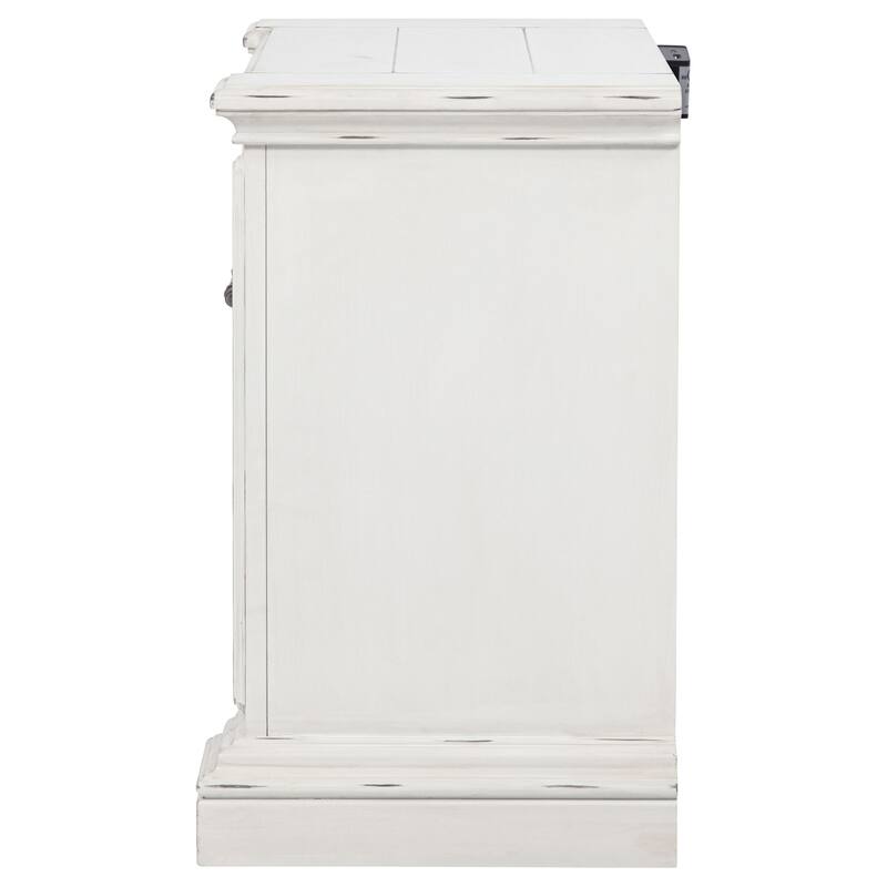 McKinney 2-drawer Nightstand with Dual USB Vintage White